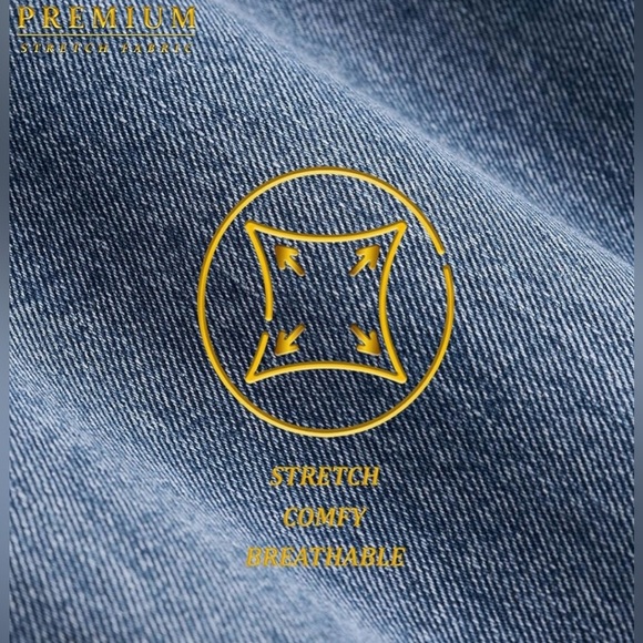 Lexi Plus Size 24 Pull On Stretch Denim Skirt - Picture 3 of 14